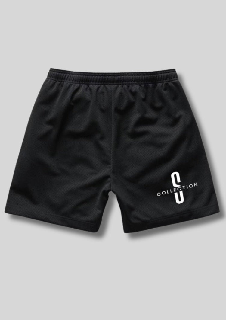 SAVEUR COLLECTION MESH SHORTS - BLACK